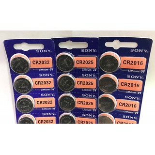 Vỉ 5 viên pin cúc áo Sony CR 2032 / CR 2025 / CR2016 ...
