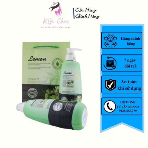 Cặp Dầu Gội Xả Lemon Valert Chanh & Hoa Bưởi Kích Thích Mọc Tóc, Ngăn Gàu, Nấm. Chính Hãng Uk. Rin Chan Store
