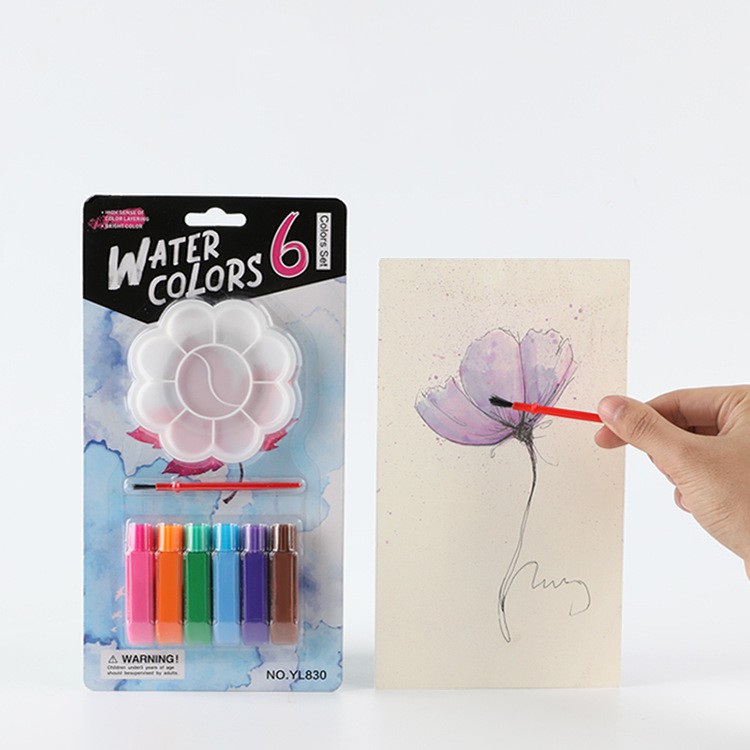 Bộ Sơn Màu Nước Water Color Cao Cấp Tặng Kèm Bút + Khay Đựng Màu