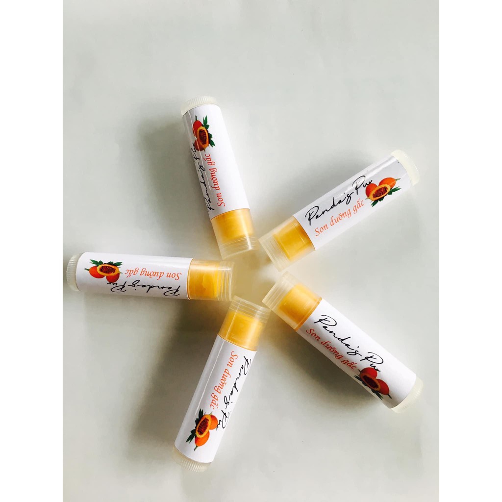Son dưỡng Gấc - Đào Panda's Pu 100% chiết suất thiên nhiên mềm môi Handmade không chất bảo quản không hóa chất độc hại | BigBuy360 - bigbuy360.vn