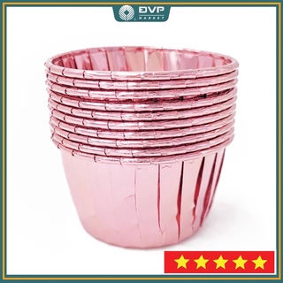 Cup giấy muffin viền nhũ (set 50 cái)