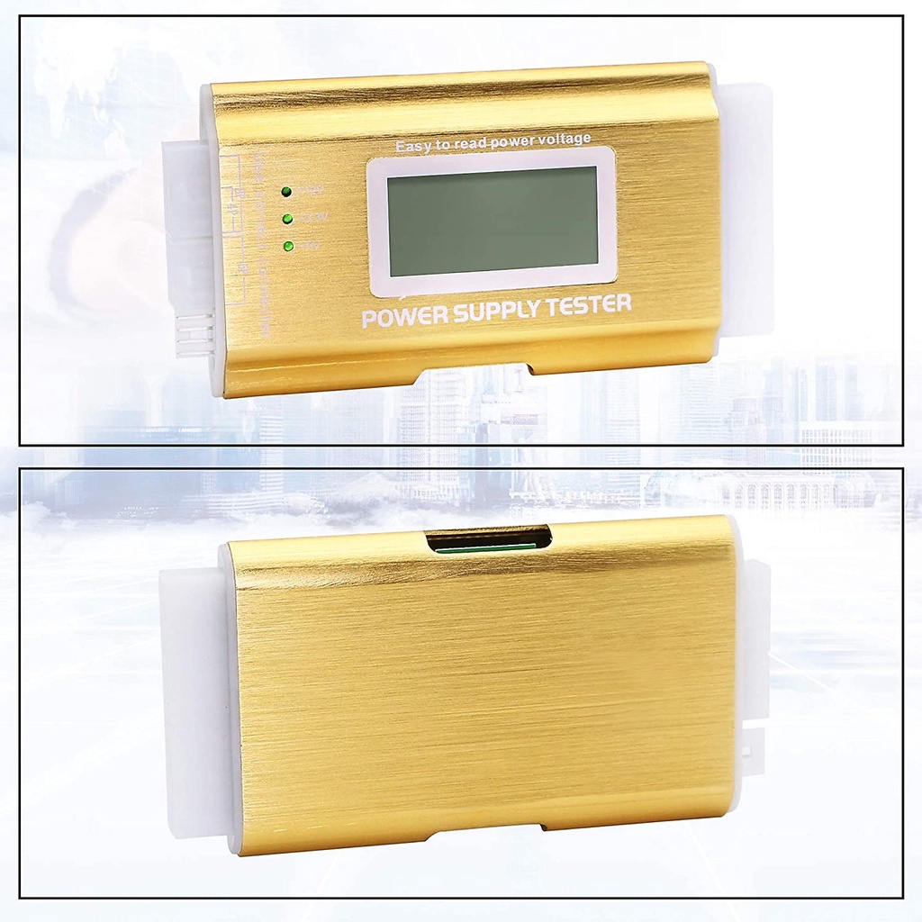 BỘ TEST NGUỒN ATX MÁY TÍNH 20 + 24 PIN HIỂN THỊ MÀN HÌNH LCD