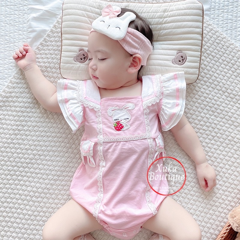 Bộ Body công chúa cho bé 0-2 tuổi style Hàn Quốc cotton mềm (2022)