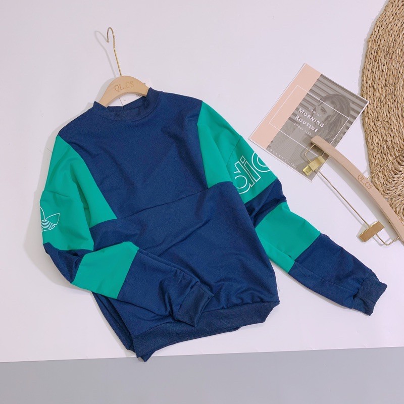 ÁO NỈ XANH THAN IN DASSS CHO NỮ | BigBuy360 - bigbuy360.vn