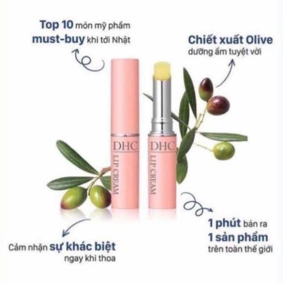 [FREESHIP TOÀN QUỐC]-[HÀNG AUTH] Son Dưỡng Môi Không Màu DHC Lip Cream 1,5gr