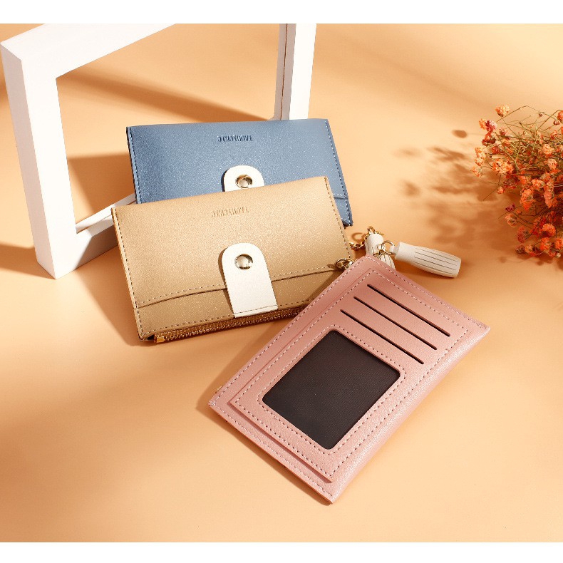 Ví Nữ Mini Da Pu Thời Trang Hàn Nhiều Ngăn | BigBuy360 - bigbuy360.vn