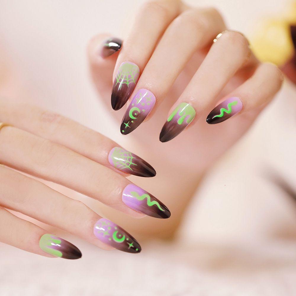 ESPO Hộp 24 Móng Tay Giả Hóa Trang Halloween