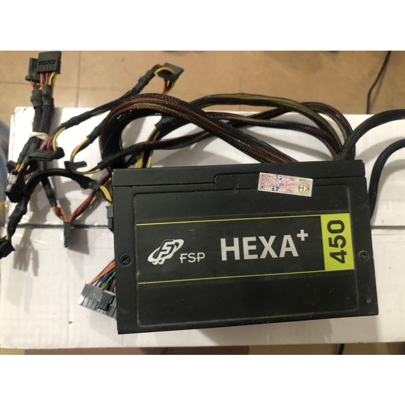 Nguồn FSP HEXA 450 full tem dây bọc lưới siêu bền