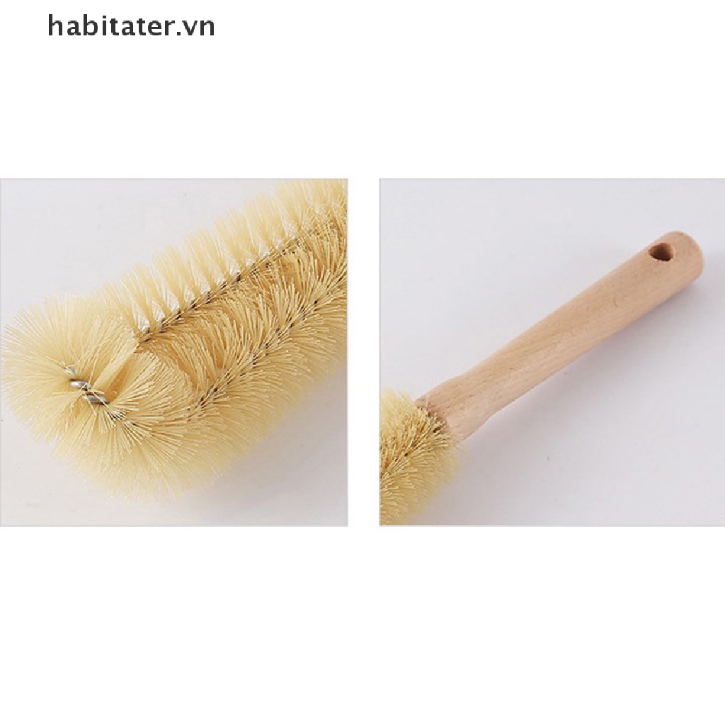 Cọ Cán Gỗ Vệ Sinh Bình Thủy Tinh