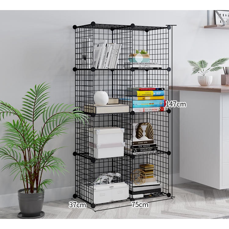 TẶNG CHỐT TỦ LƯỚI SẮT THÉP 8 Ô ĐỂ ĐỒ TIỆN DỤNG, ĐA NĂNG