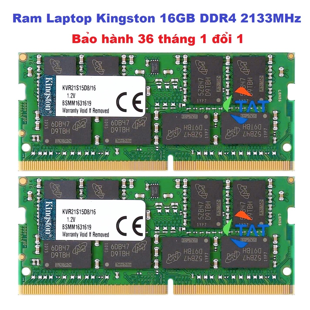 Ram Laptop Kingston 16GB DDR4 2133MHz Chính Hãng (Mới BH36 Tháng)