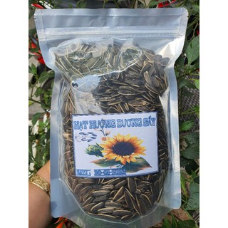 Hạt hướng dương sạch xuất khẩu túi 500g date luôn mới