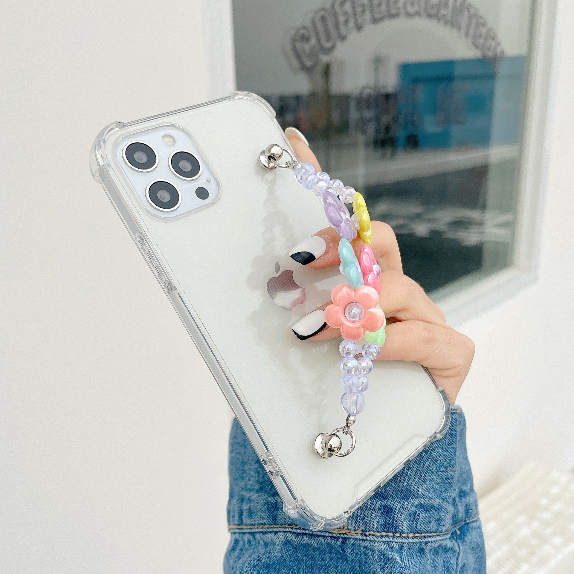 Ốp Lưng Họa Tiết Hoa Phối Dây Đeo Thời Trang Cho Iphone 12 Case Iphone 11 / 12 Pro Max / 8 Plus / 12 Mini / 11 Pro Max / Xs / 7 / 8 / X / Xr / Xsmax | BigBuy360 - bigbuy360.vn