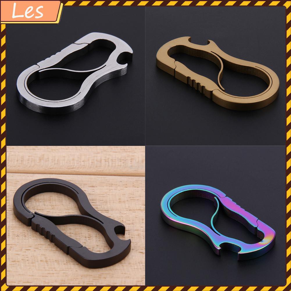 Metal Fast Buckle Outdoor Keychain EDC Equipment Titanium Alloy Carabiner