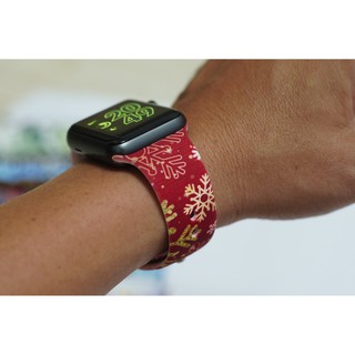 Dây Apple Watch ♥️FREESHIP♥️ Silicone in hình hoa văn độc đáo dùng cho series 1/2/3/4/5/6/SE size 38/40mm và 42/44mm