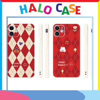 Ốp lưng iphone cạnh vuông happy 6plus/6s/6splus/7/7plus/8/8plus/x/xs/11/12/pro/max/plus/promax - Halocase