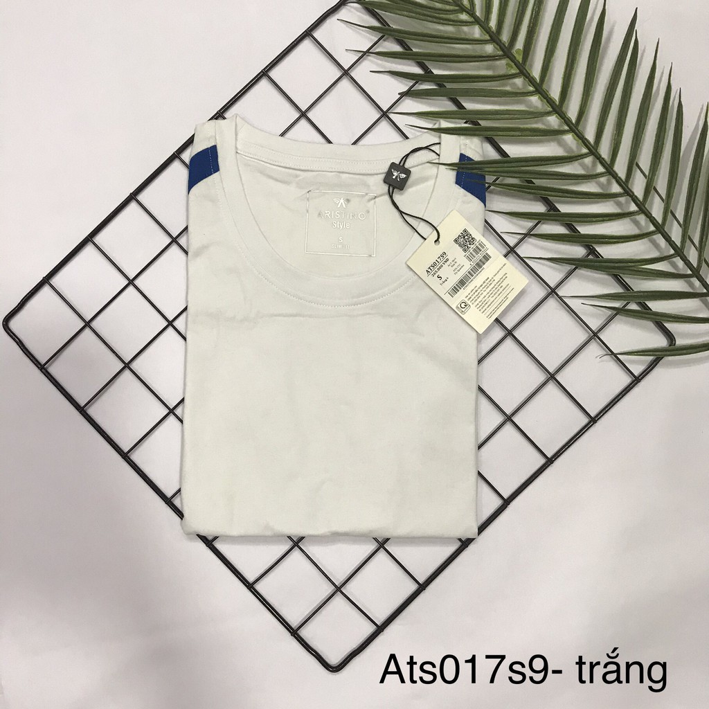 Aó thun nam ARISTINO ngắn tay cổ tròn slim- ats017s9