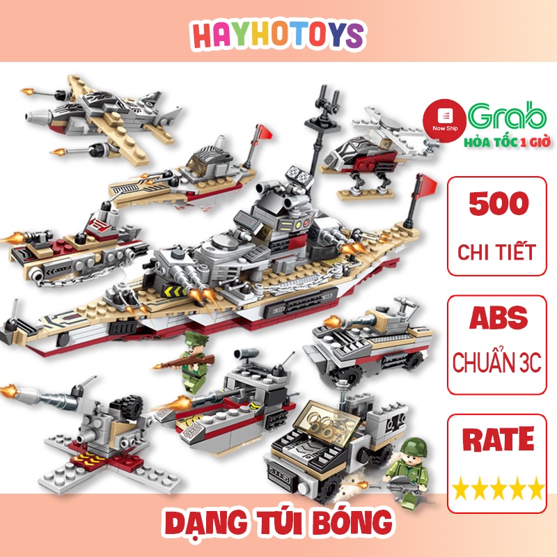 Đồ Chơi Lắp Ráp, Lego Tàu Warship, Mô Hình Lắp Ráp Cho Bé