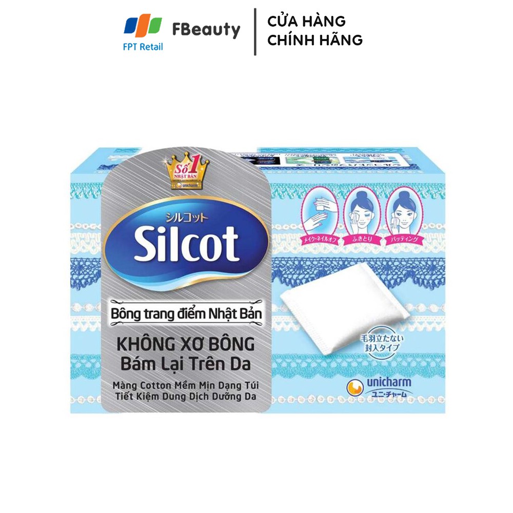 Bông Tẩy Trang Silcot Velvety Touch Cotton 82 miếng