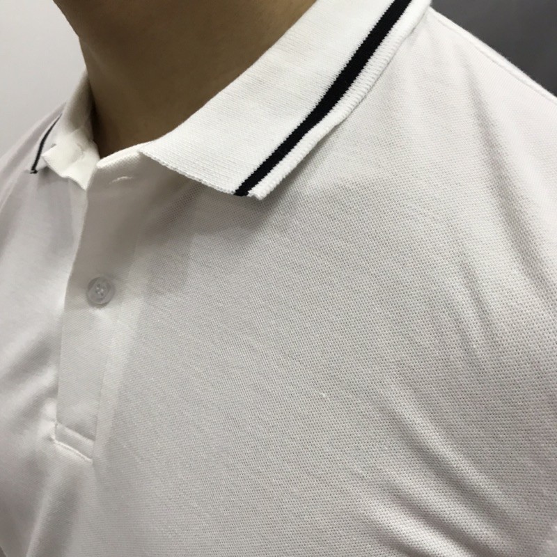 Áo polo nam nữ trắng trơn basic cổ bẻ cotton cá sấu trẻ trung sang trọng | BigBuy360 - bigbuy360.vn