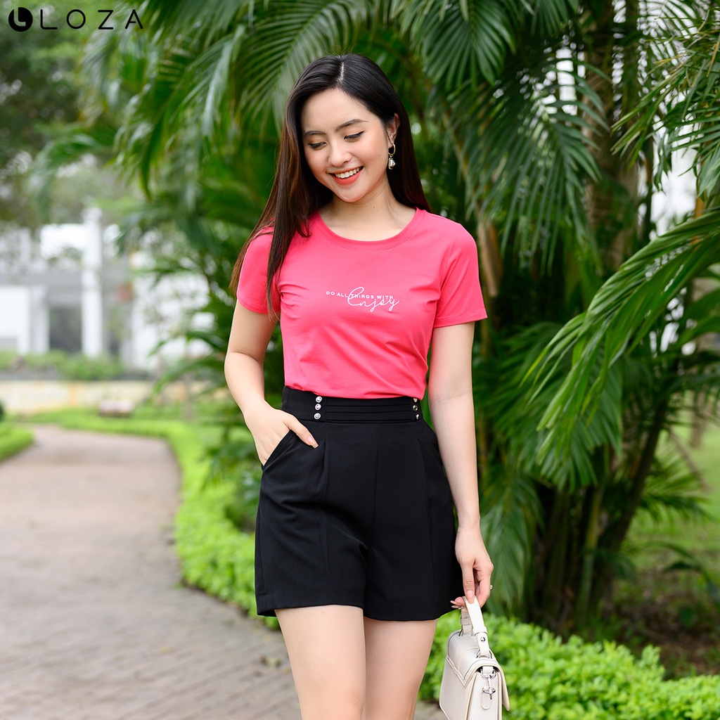 Quần short nữ LOZA cạp liền thời trang - LQ03110