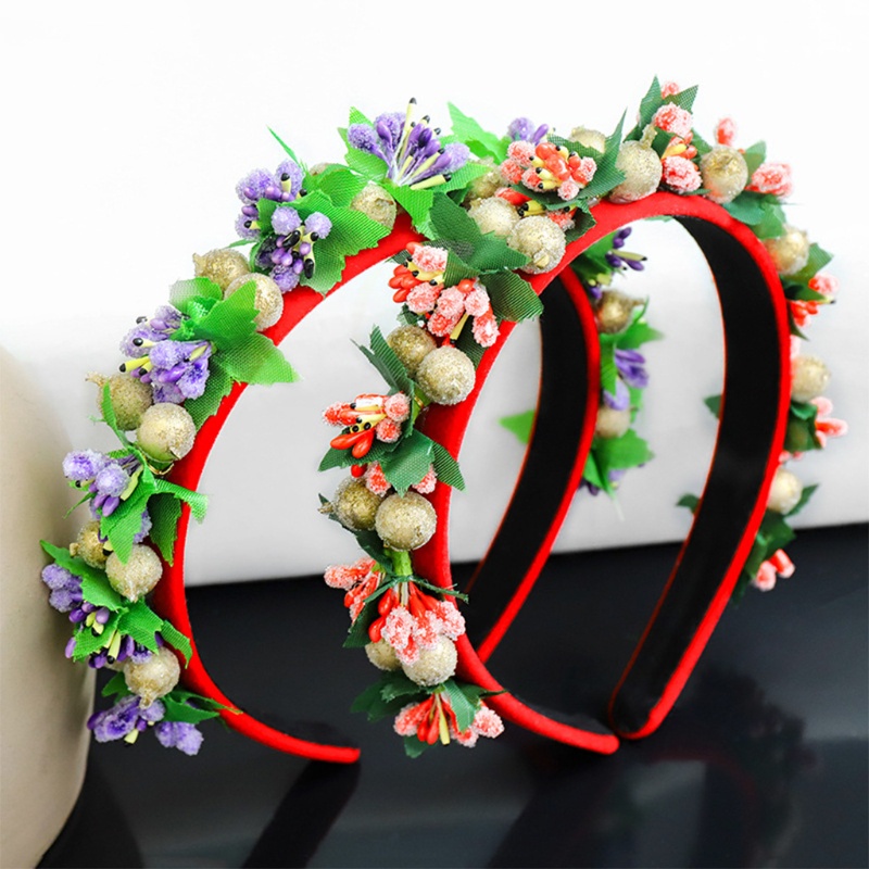 Băng Đô Cài Tóc Hình Vương Miện Họa Tiết Giáng Sinh Ngọt Ngào Cho Nữ