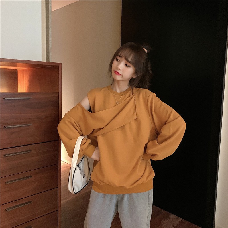 Áo Sweater- Áo Thun Tay dài Form Rộng  Unisex Cotton Ulzzang Hàn Quốc AS03
