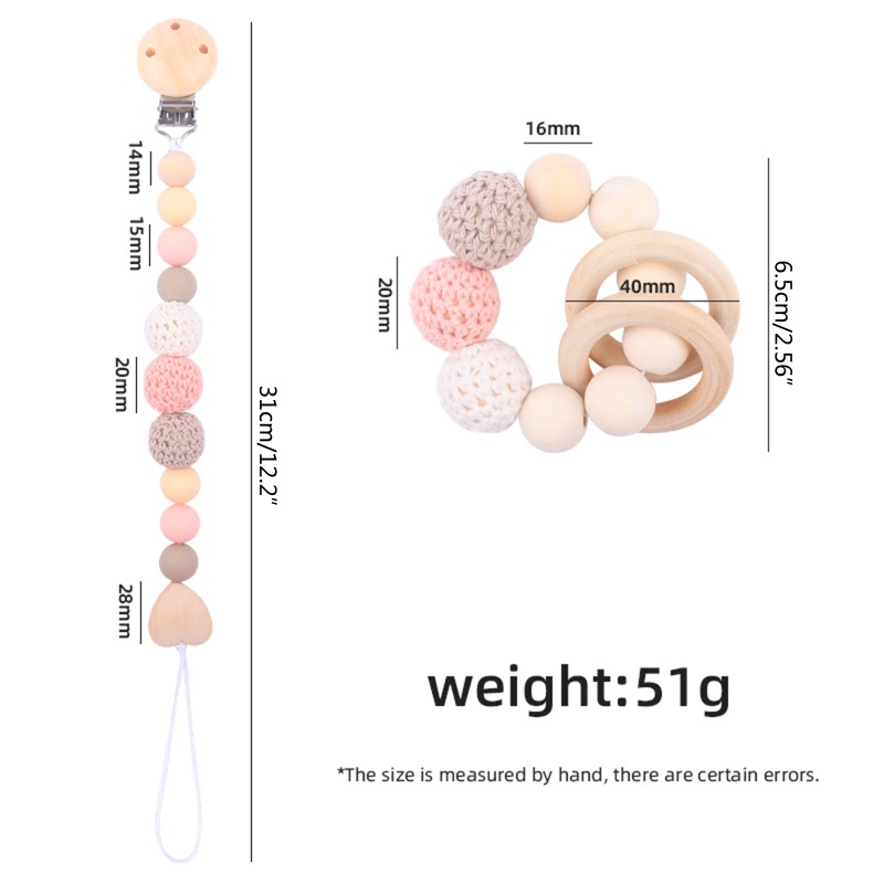 Vòng Tay Chuỗi Hạt Silicon Họa Tiết Hoạt Hình Cho Bé Sơ Sinh Mọc Răng