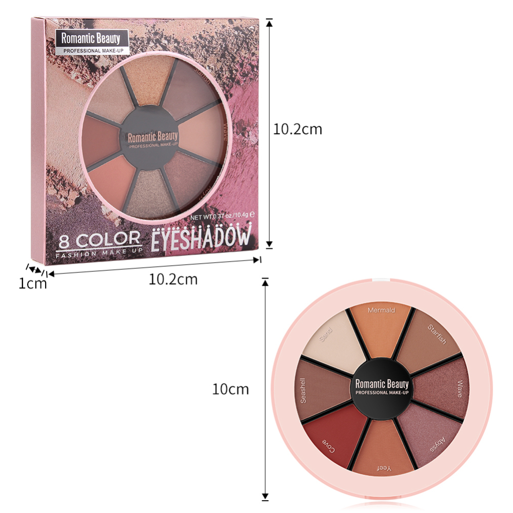 Bảng phấn mắt 8 màu sắc hiệu ứng lì/ ánh ngọc trai tự nhiên PHOERA
 | BigBuy360 - bigbuy360.vn