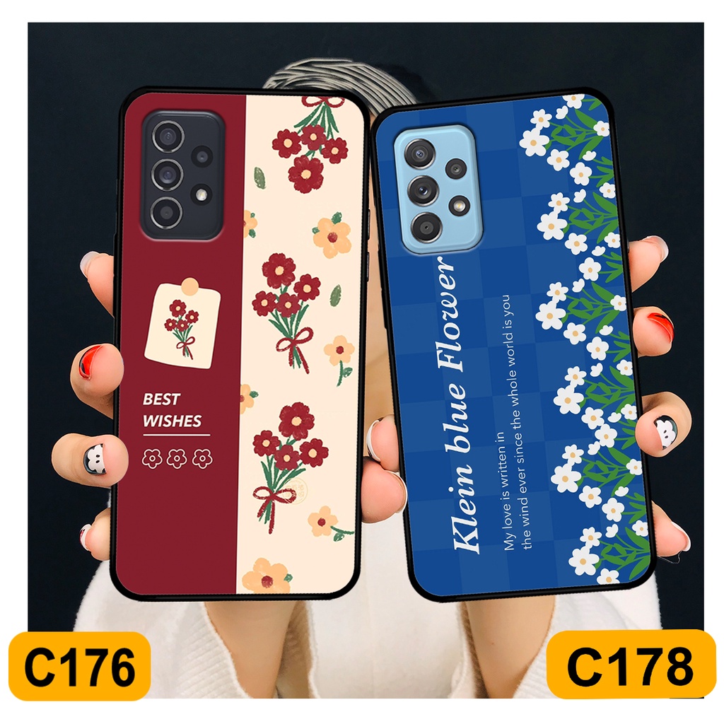 Ốp Samsung A52 - A53 - A72 - A73 in hình hoa cỏ nhẹ nhàng,họa tiết caro xinh xắn.ốp lưng chống sốc