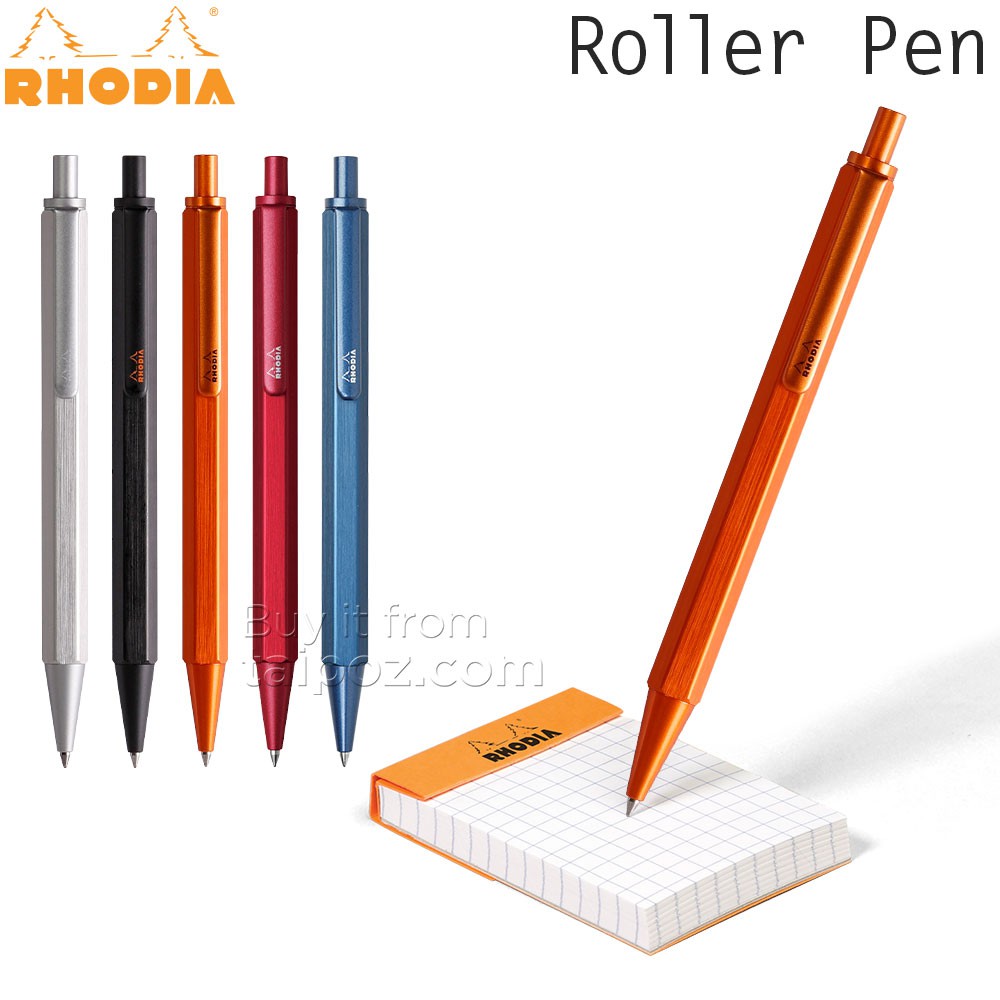 [ TAIPOZ ] - Bút bi Rhodia nét 0.7mm, thân kim loại