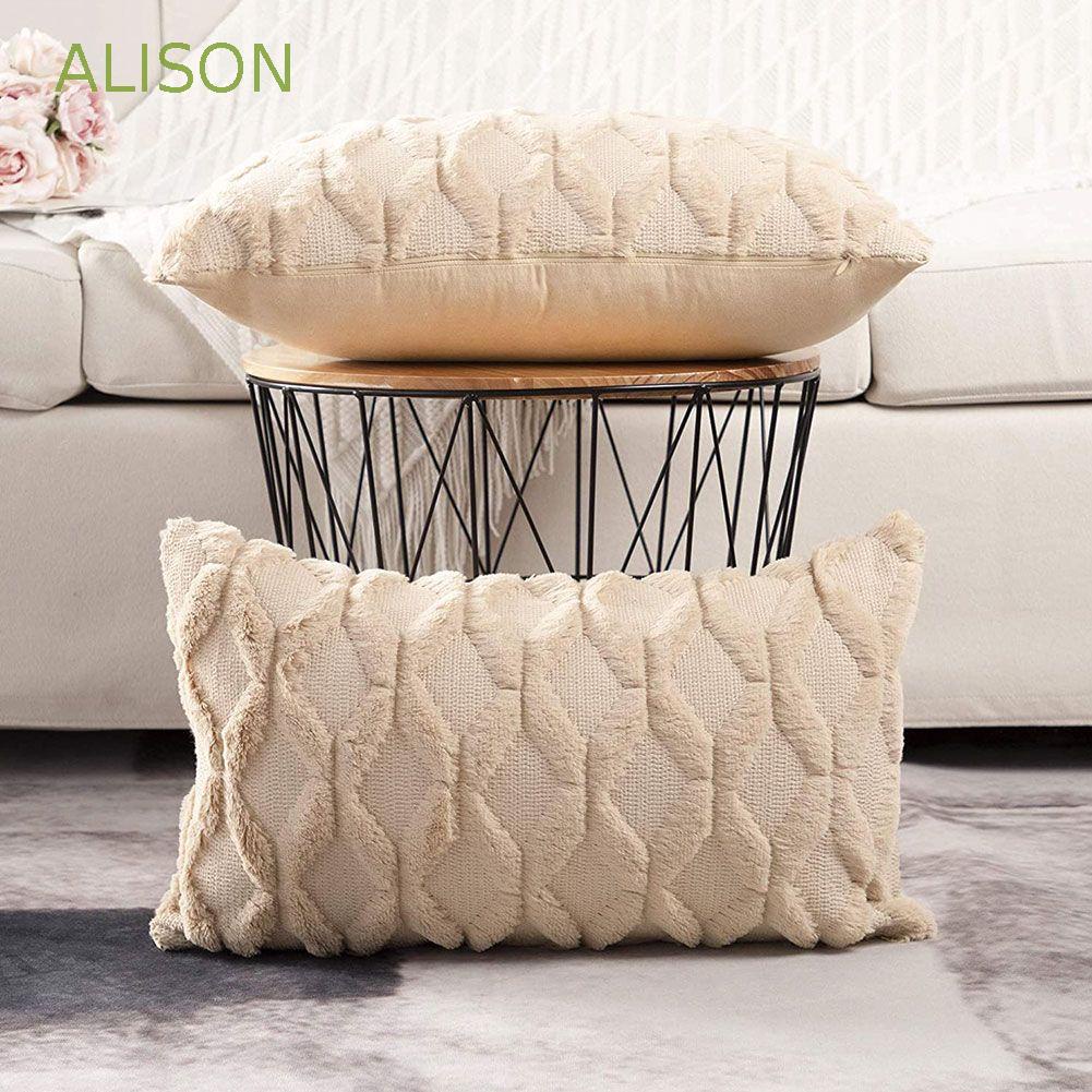 Vỏ Gối Cotton Mềm Mại Họa Tiết Kẻ Sọc Hình Chữ Nhật Dùng Để Trang Trí Ghế Sofa