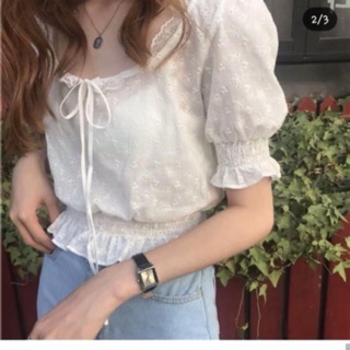 Áo crt trắng + váy