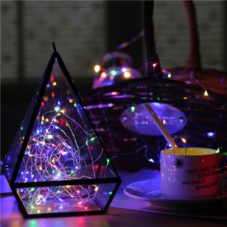 Đèn led đom đóm, fairylight nhấp nháy 3 chế độ kèm pin LR44