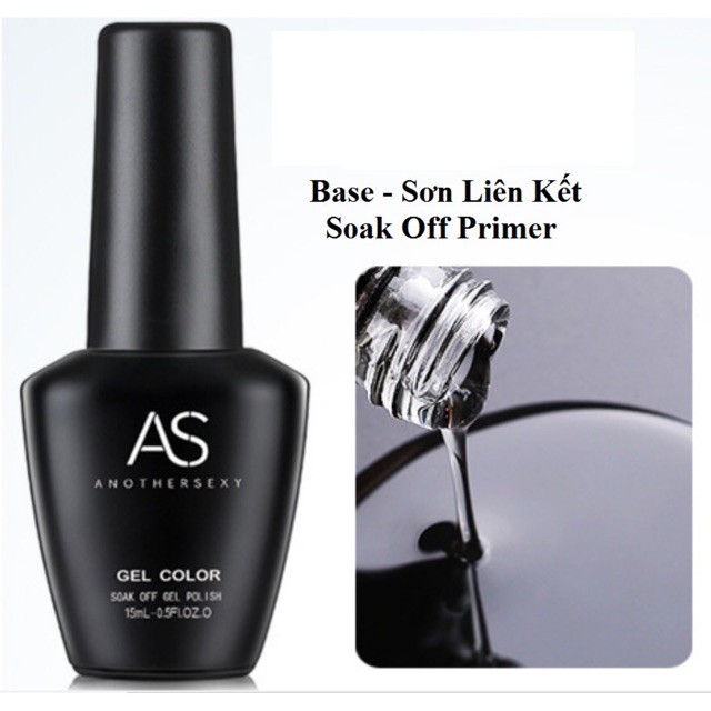 SƠN AS BASE/ TOP BÓNG chai đen 15ml
