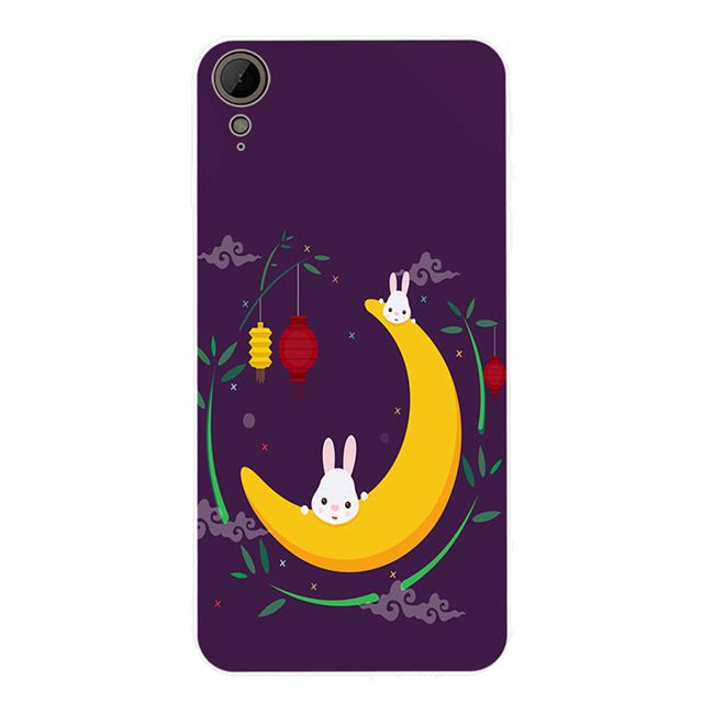 HTC Desire 526 530 630 650 626 820 825 828 830 10 Pro EVO Moon Rabbit Silicon Case