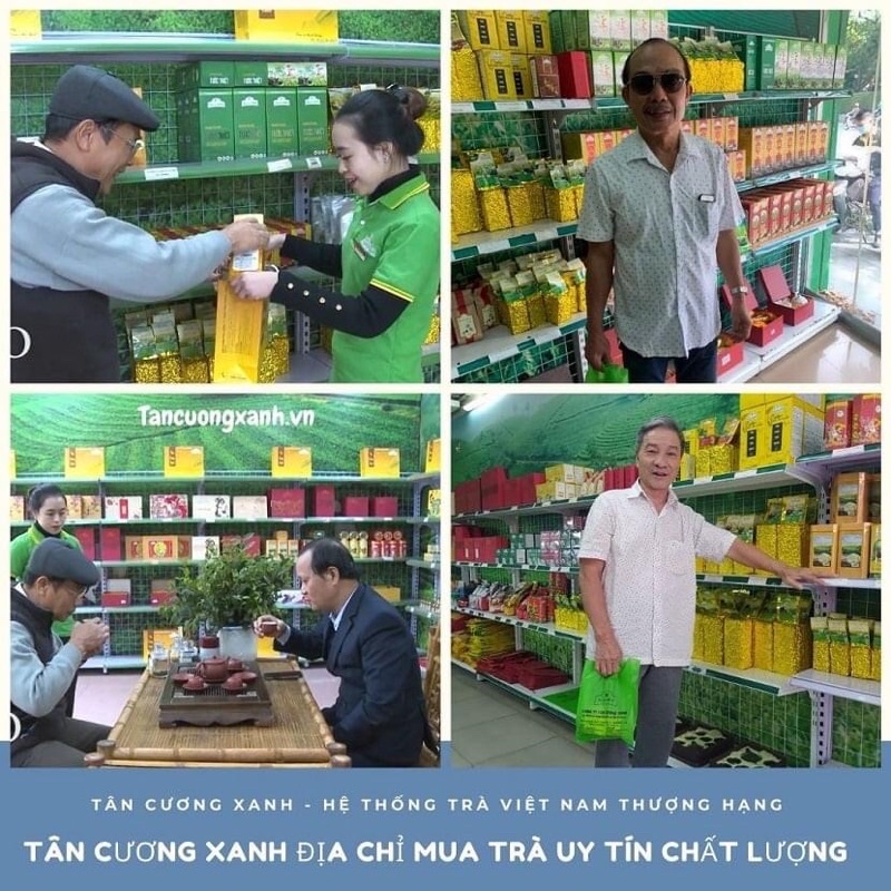 Trà Xanh / Sen / Nhài Túi Lọc 100 gói TÂN CƯƠNG XANH