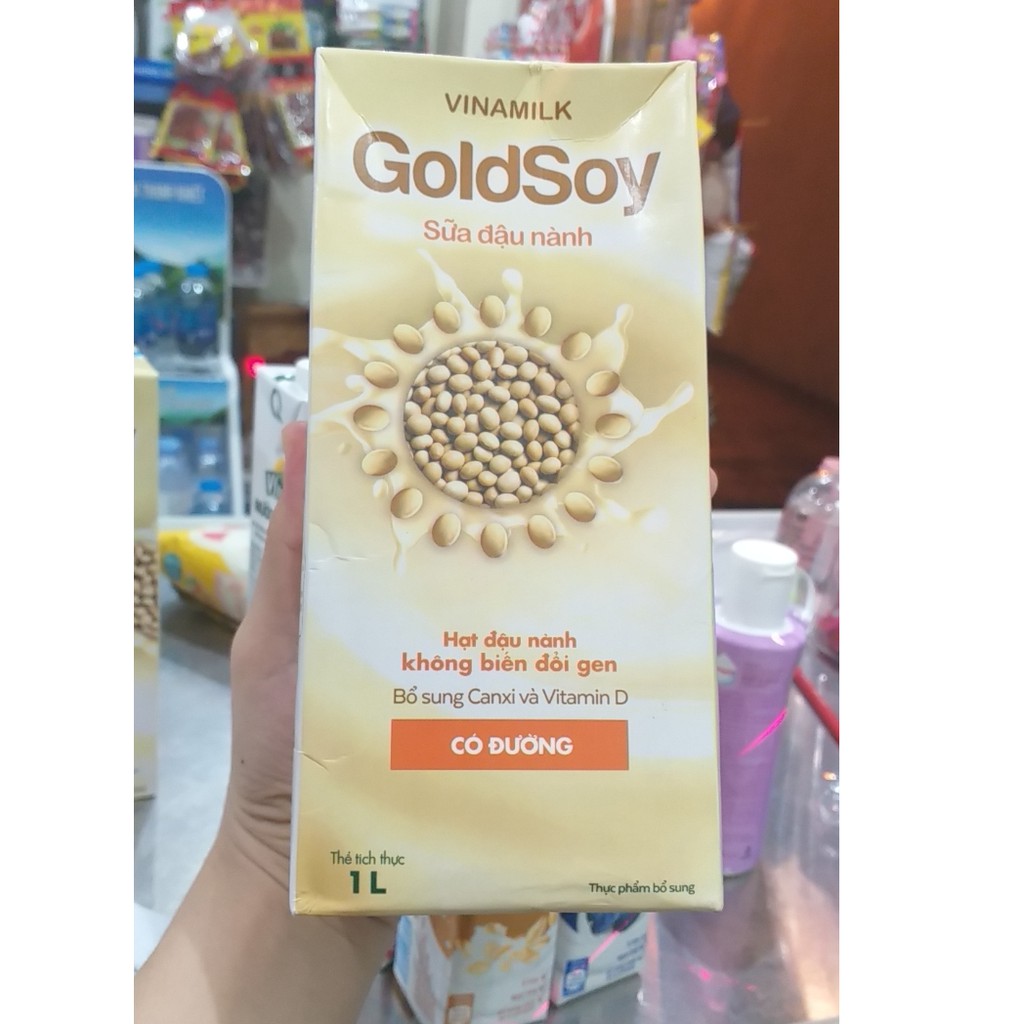 Sữa Đậu Nành GoldSoy Vinamilk Hộp 1 Lít