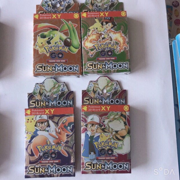 Sỉ 10 hộp bài p0kem0n và magic yugi oh hộp giấy