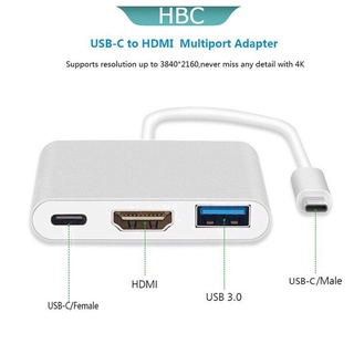 Cáp Chuyển Type C Ra USB 3.0 Va HDMI, Type C