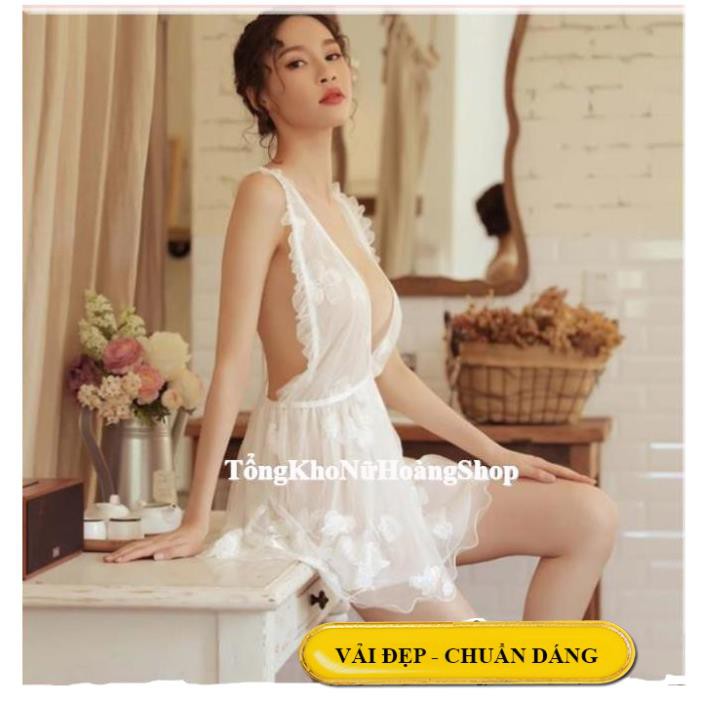 [Siêu Phẩm - Sang Chảnh]Váy ngủ sexy ren hoa nữ hoàng quyến rũ B1027 | BigBuy360 - bigbuy360.vn