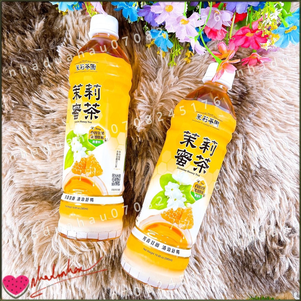 Một chai hồng trà vị mật ong hoa nhài/ hồng trà táo đỏ Đài Loan chai 585ml