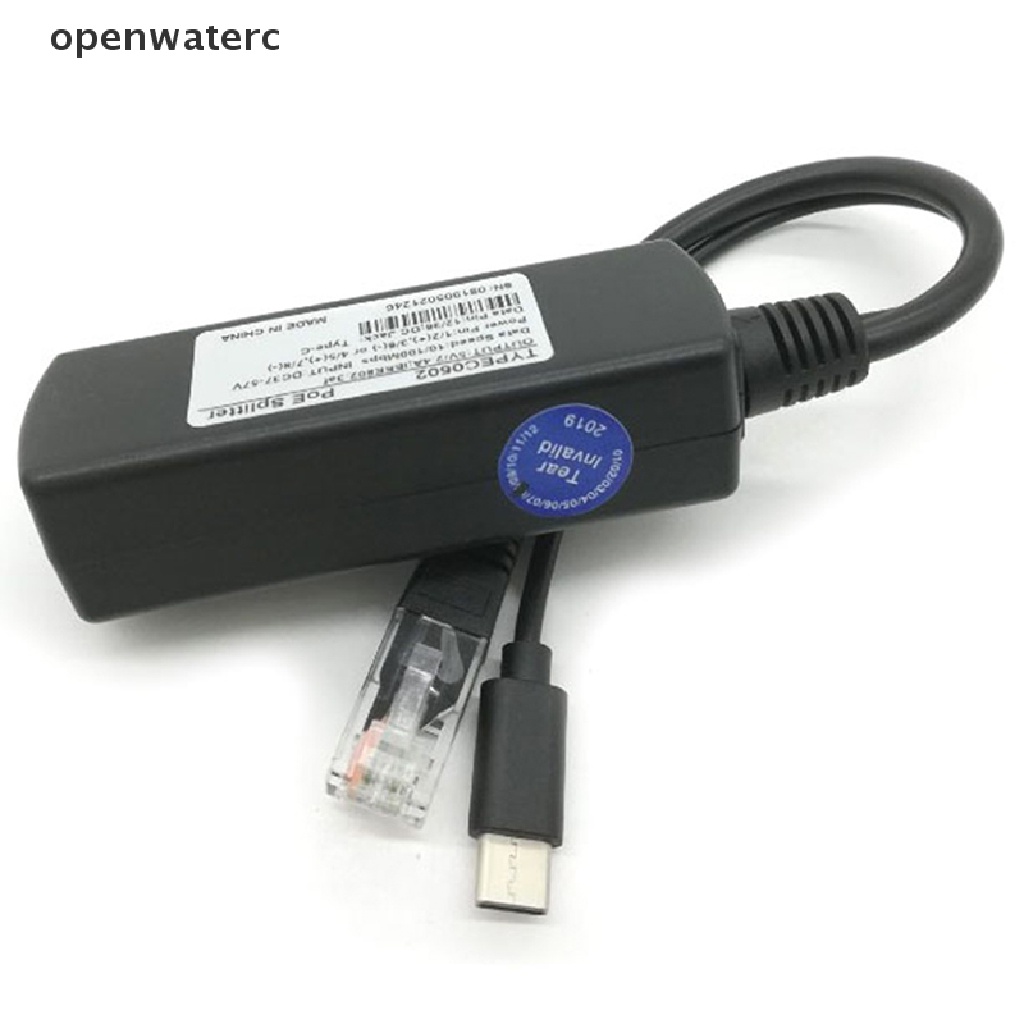 Bộ Chia Nguồn usb TYPE-c 48v Sang 5v ethernet 802.3af Cho raspberry vn