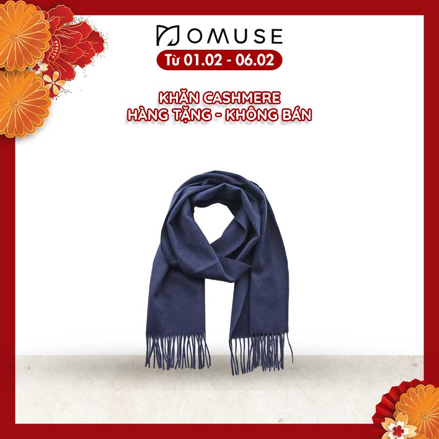 [HB Gift] Khăn quàng cổ cashmere OMUSE chất len dệt mềm mịn,ấm áp
