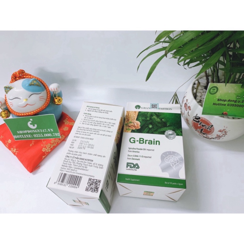 ✅  Cốm sữa tảo non G-Brain 👍 ❤️ - Hỗ trợ bổ sung DHA, các Vitamin hỗ trợ phát triển não bộ cho tr