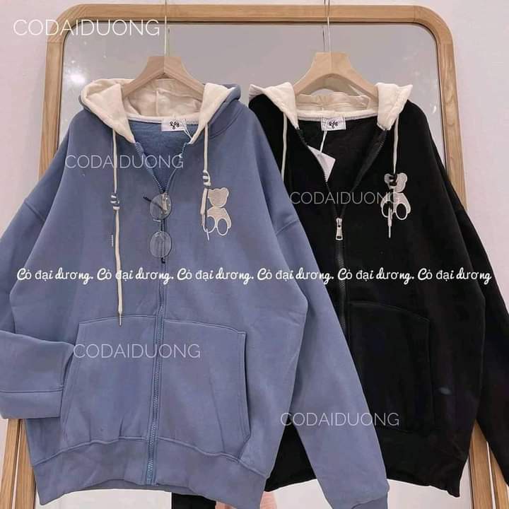 Áo khoác áo hoodies zip nỉ bông khoá kéo ullzang 3 màu | BigBuy360 - bigbuy360.vn