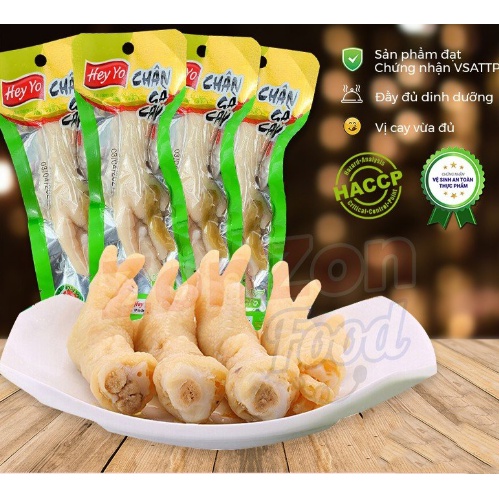 Chân gà cay xả ớt 40g vị xả ớt đồ ăn vặt chân gà cay Việt Nam giai giòn sần sật