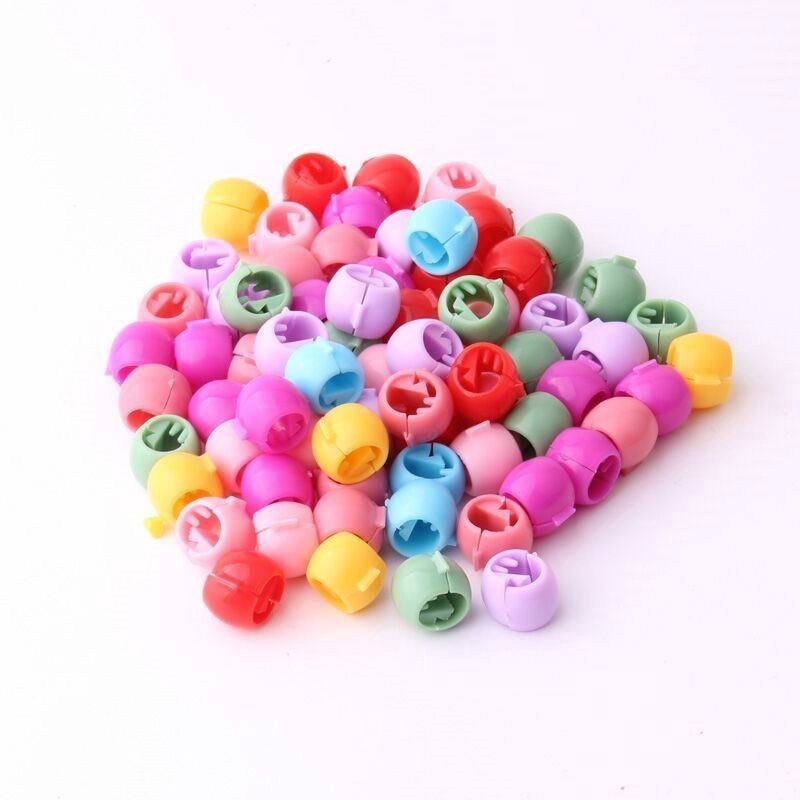 Set 80 kẹp tóc nhựa nhiều màu sắc nhỏ gọn xinh xắn cho nữ