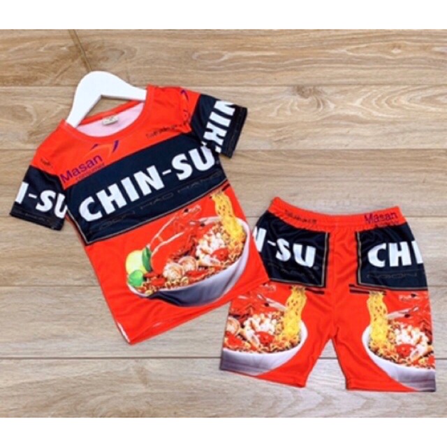 Sỉ bộ thun 3D bé trai bộ mì gói cho bé- sỉ đồ bộ trẻ em