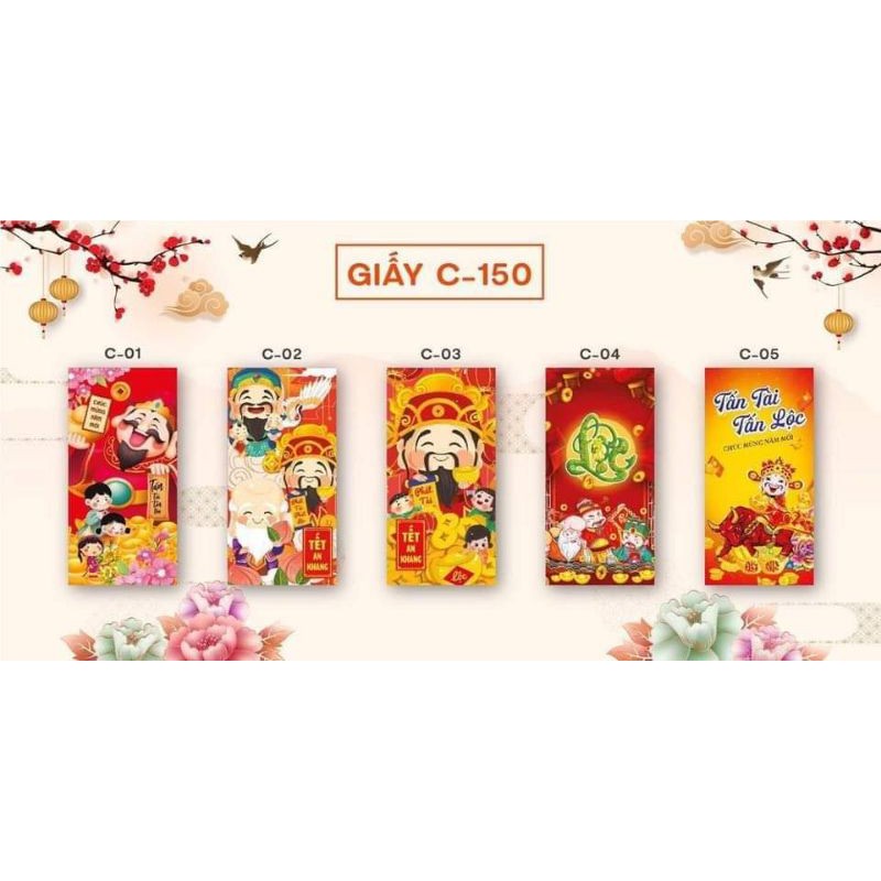 Bao lì xì tết 2021 giấy cao cấp (gần 30 mẫu)